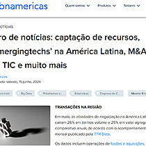 Giro de notcias: captao de recursos, emergingtechs na Amrica Latina, M&As de TIC e muito mais